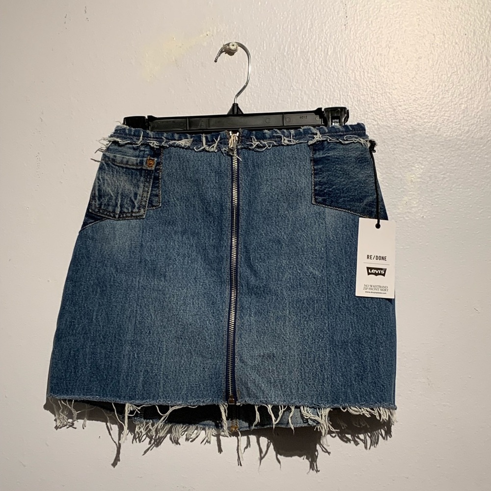 Re/done x Levi’s zip front miniskirt size 25